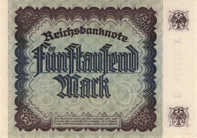 5000 Mark  ro.80d X 1922
